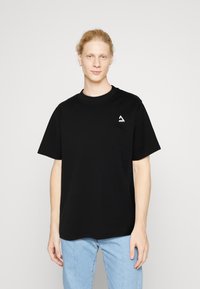 Jack & Jones TRIANGLE  CREW NECK  - T-shirts med print - black