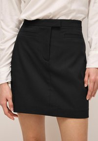 Next - TAILORED STRETCH - Mini suknja - black Minijatura 1