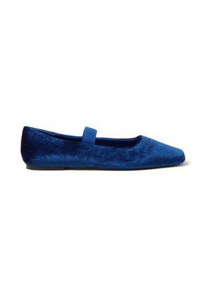 Ankle strap ballet pumps - blu bluette