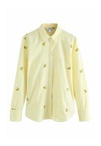 Unselected, yellow/white stripe banana