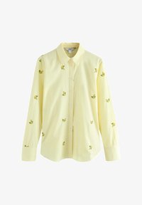 Unselected, yellow/white stripe banana