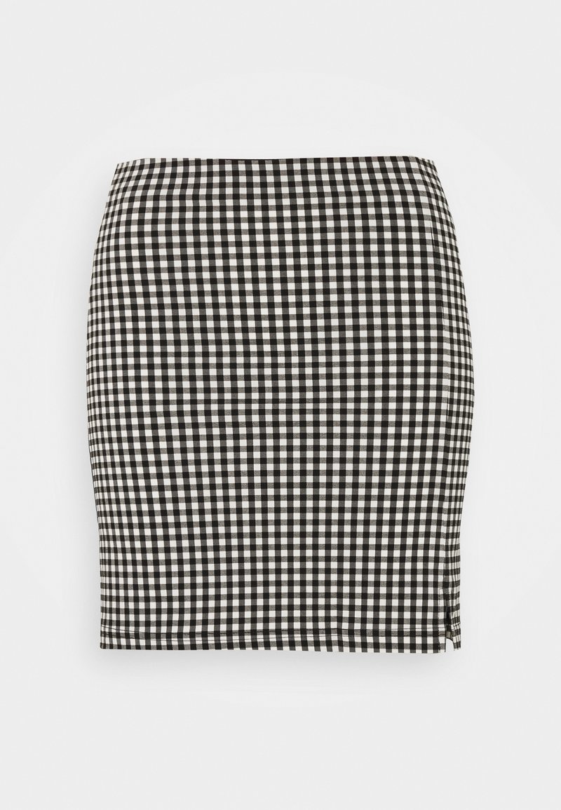 Topshop Knee Length Check Skirt Topshop Disjointed Knee Length