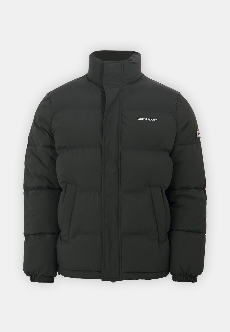 Chaqueta Guess Slim Fit Puffer Para Hombre - Negro
