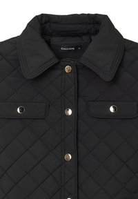 Calliope IMBOTTITO BOTTONI ORO - Veste mi-saison - nero