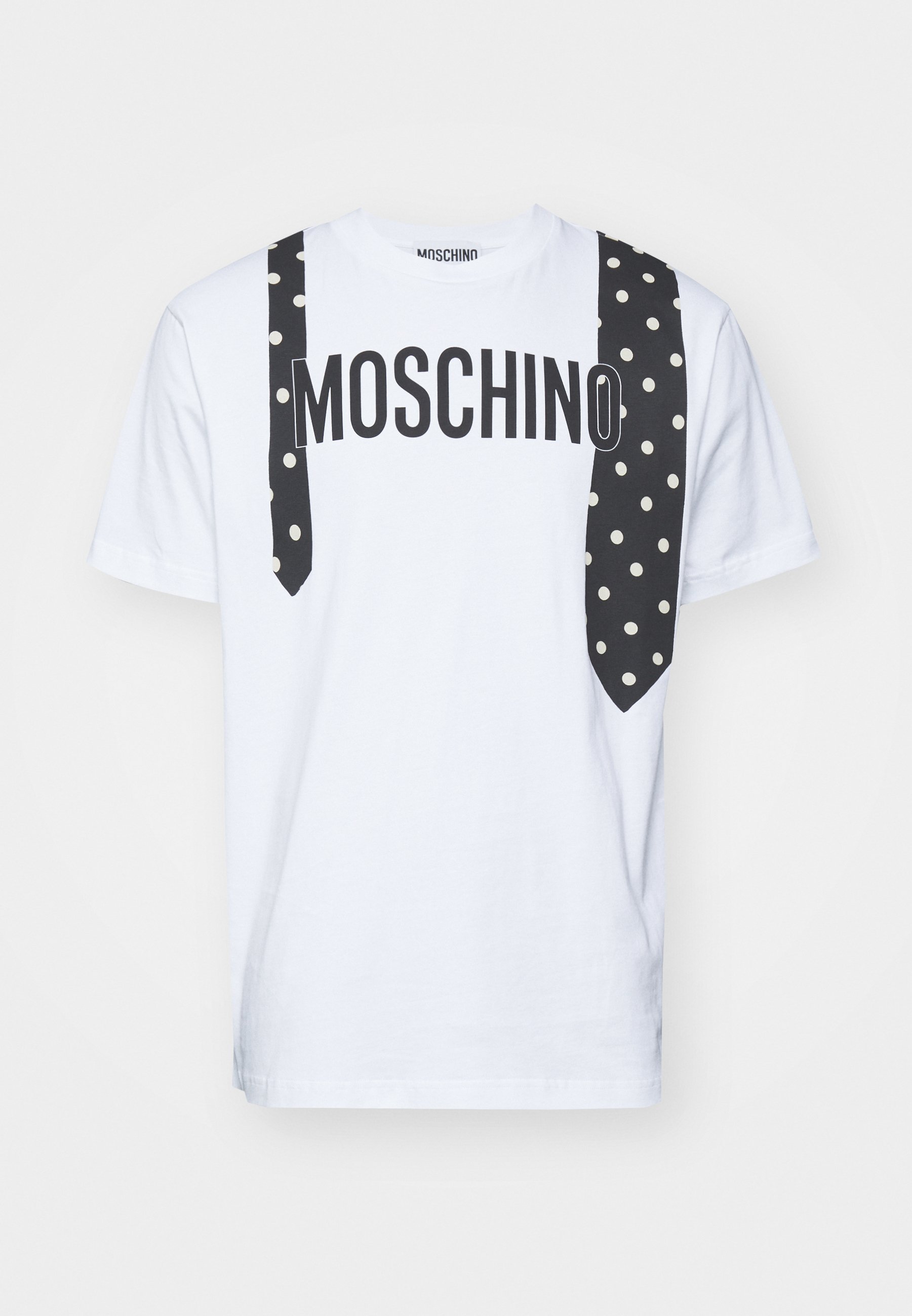 MOSCHINO WITH LOGO TIE - Print T-shirt - white - Zalando.co.uk
