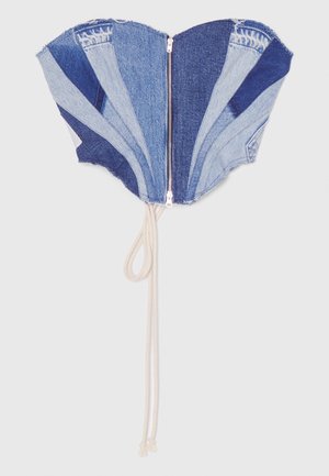 Karl Lagerfeld Jeans ATELIER BUSTIER - Top - patchwork blue