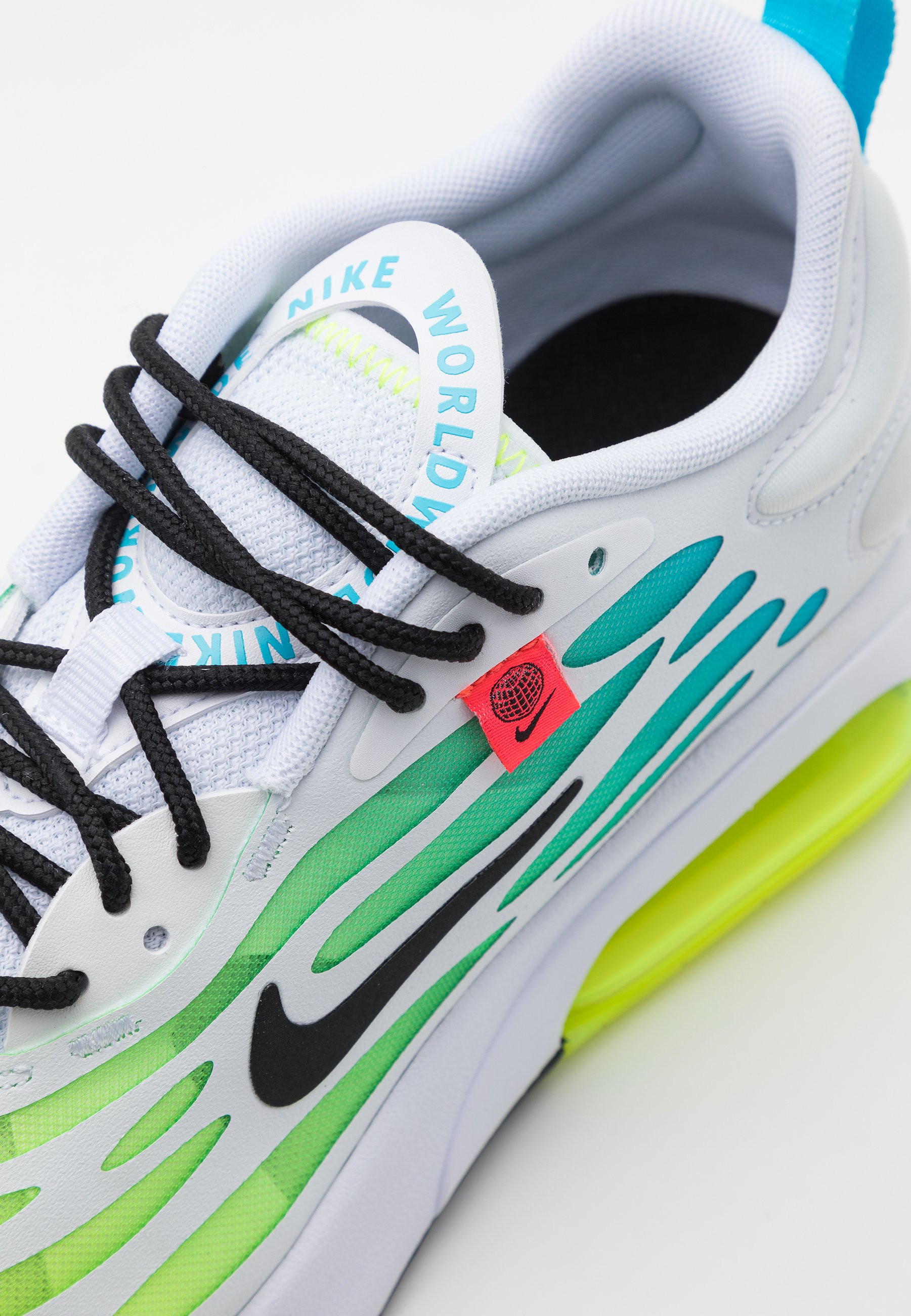 Nike Sportswear AIR MAX EXOSENSE SE UNISEX - Trainers -  white/black/volt/blue fury/flash crimson/white - Zalando.de