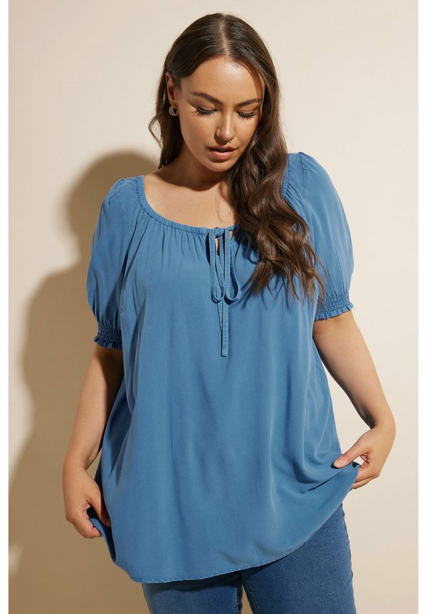 FLORAL TIE NECK  - Bluse