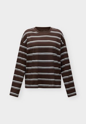 ONLY, ONLHAPPY - T-shirt à manches longues - coffee bean/balled blue