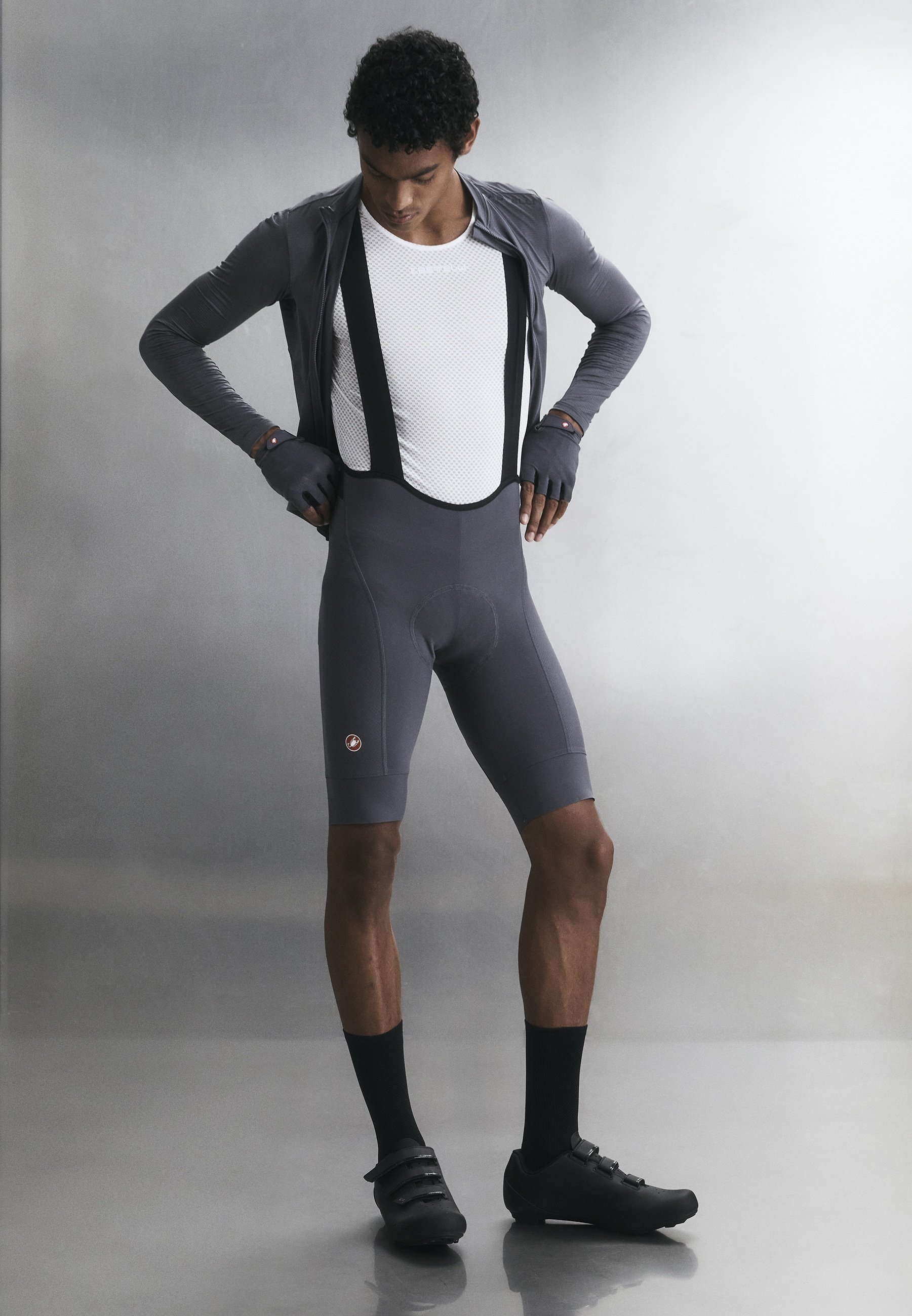 Castelli COMPETIZIONE 2 - Bib shorts - smoky gray/dark grey