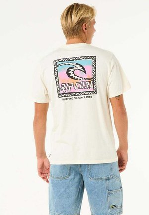 Rip Curl TEE            - T-Shirt print - bone