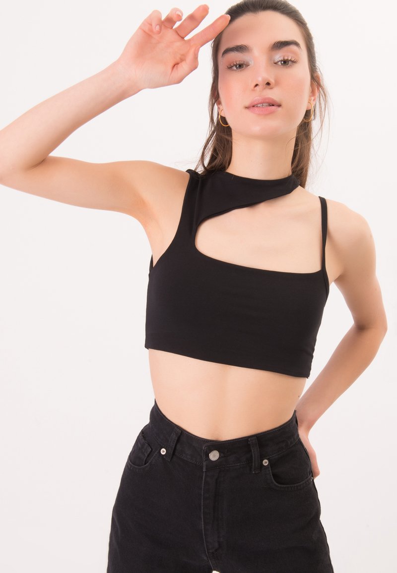 Damen T-Shirts | BSL UTSE BASIC Top black/schwarz - HU04189 Damen T-Shirts | BSL UTSE BASIC Top black/schwarz - HU04189