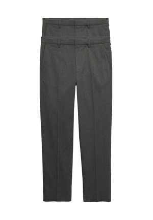 Marks & Spencer, 2PK REGULAR FIT SMART STRETCH TROUSERS - Bukser - charcoal
