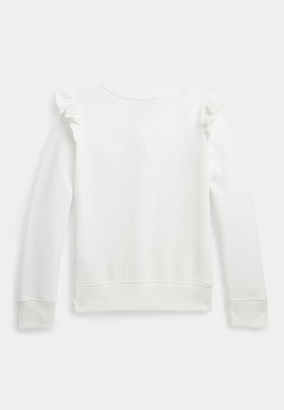 Polo Ralph Lauren RUFFLED FLEECE SWEATSHIRT - Sweatshirt - deckwash white
