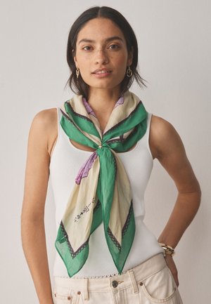 Next, SQUARE LIGHTWEIGHT SCARF . - Halsdoek - green floral