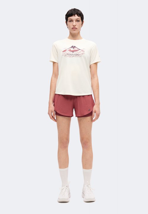 ASICS FUJITRAIL LOGO - Sports T-shirt - cream — photo 2