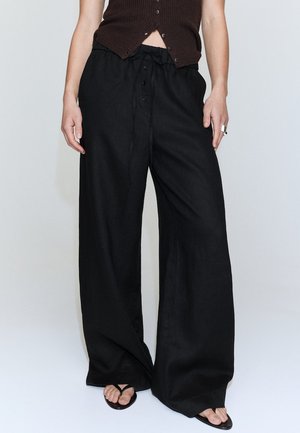 Mango ADULT - Stoffhose - black