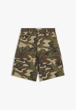 Bershka, SKATER PRINT - BERMUDA SHORTS - Shorts - khaki