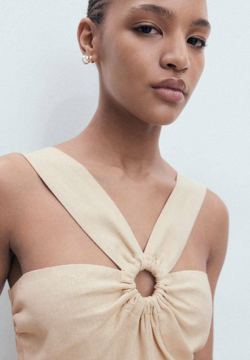 linen white dress women Ella Linen Dress