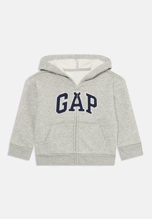 GAP, BABYGAP RELAXED LOGO ZIP HOODIE - Φούτερ με φερμουάρ - light grey