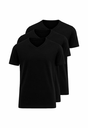 PACK 3  - T-shirt basique - black black black