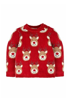 JoJo Maman Bébé REINDEER - REGULAR FIT - Strickpullover - red