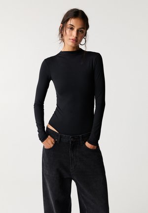 PULL&BEAR T-shirt à manches longues - black