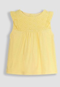 JoJo Maman Bébé PRETTY EMBROIDERED 2-PACK  - REGULAR FIT - Džersejové šaty - white yellow