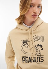 Freddy COMFORT FIT CON CAPPUCCIO E GRAFICA PEANUTS. - Felpa con cappuccio - safari