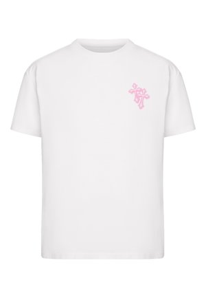 Mister Tee, CROSS TEE - Trükipildiga T-särk - white