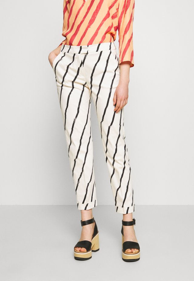 CEMENTO - Trousers - ivory pattern
