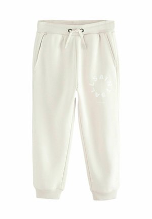 REGULAR FIT - TIERRA CUFFED LOGO JOGGERS - Treniņtērpa apakšdaļas - light grey