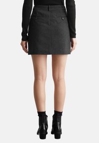 Marc O'Polo AUS ITALIENISCHEM MIX - A-Linien-Rock - deep grey melange