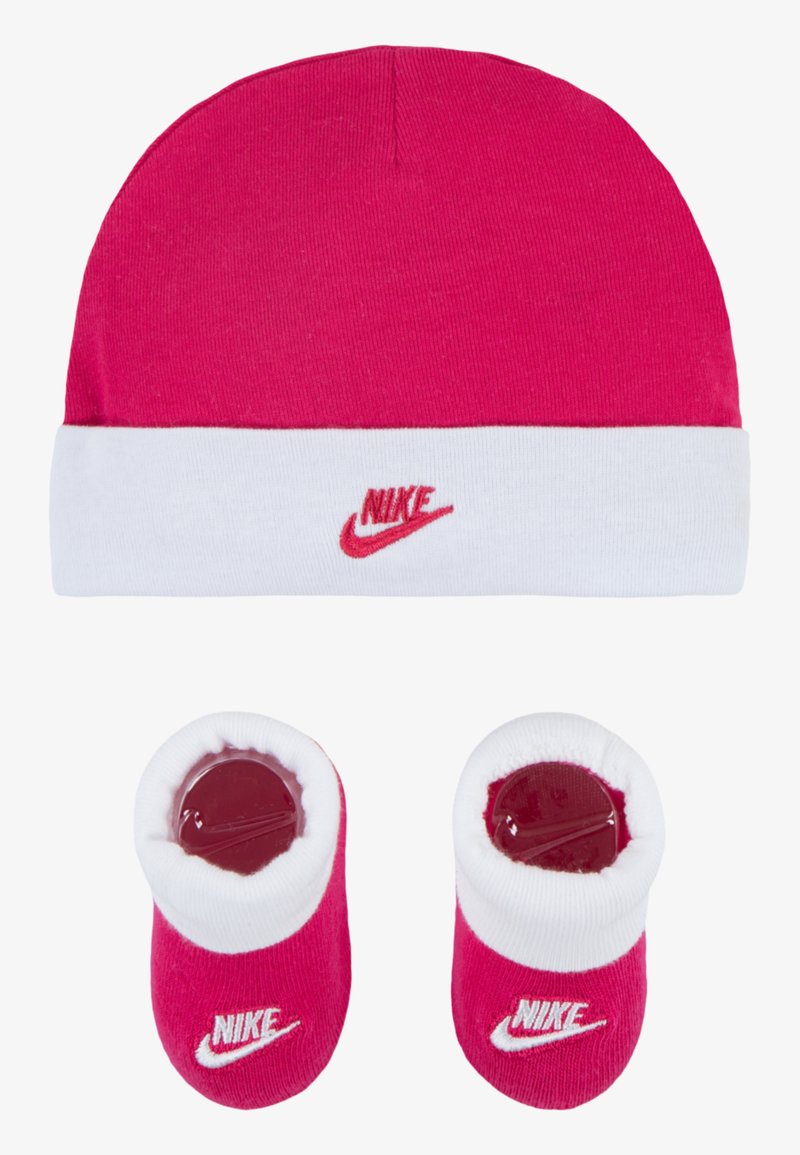 Nike Sportswear - FUTURA HAT AND BOOTIE BABY SET - Megzta kepurė - rush pink, Padidinti