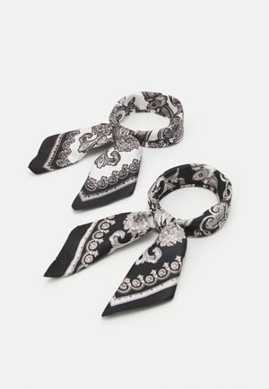 UNISEX 2 PACK - Foulard - black/white