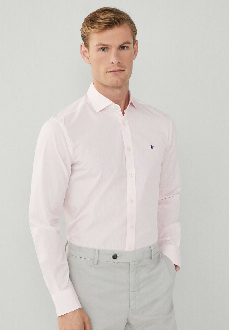 Hackett London ESSENTIAL FINE BENGAL STRIPE - Košile - pink