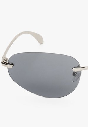 ESTRO, CIEMNOSZARE WĄSKIE OKULARY PRZECIWSŁONECZNE BEZ RAMEK ESTRO ER00119108 - Zonnebril - dark grey
