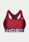 HeatGear Mid Branded - Reggiseno sportivo con sostegno medio - cardinal/white