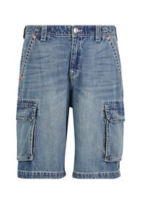 True Religion BIG VINNY - Džinsiniai šortai - medium washed blue
