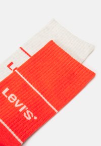 Levi's® SHORT CUT LOGO SPORT UNISEX 2 PACK - Meias - tangerine tango