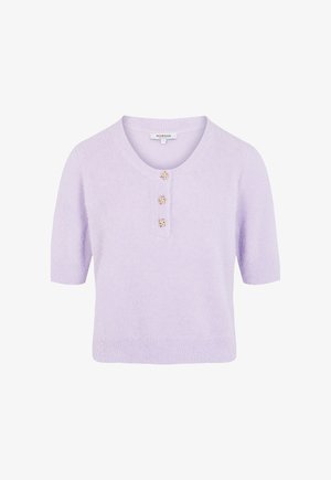 Morgan, MORGAN MORGAN SHORT-SLEEVE SWEATER - T-Shirt print - parme