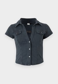 POLLY SHIRT - Blusa com botões - black