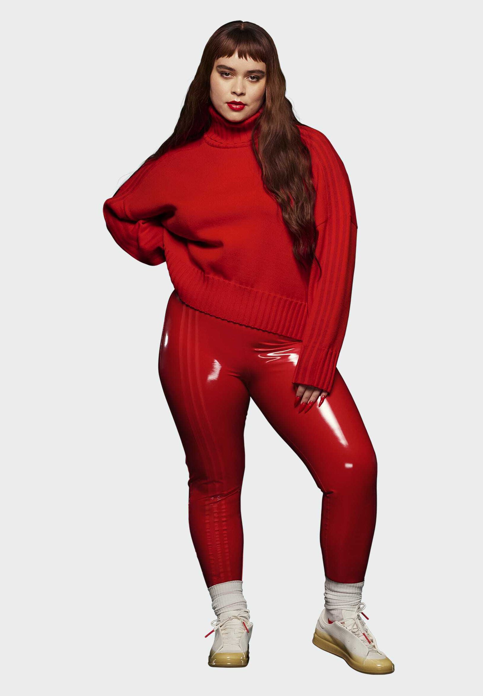 adidas Originals IVY PARK TURTLENECK SWEATER (PLUS SIZE) - Jumper - red -  Zalando.co.uk