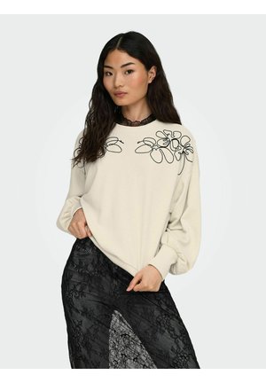 ONLBROOKE O-NECK DETAIL - Sweatshirt - birch