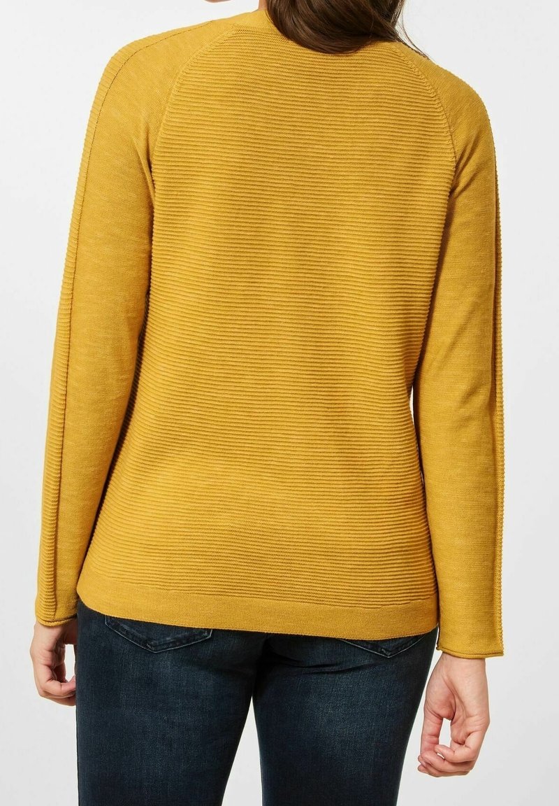 Strickjacke Senf Pullover Damen Großhandel Damen Strickjacke