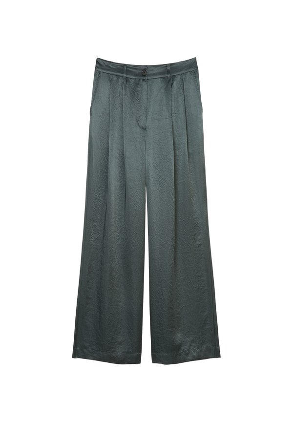 PLEATED STYLE WELT POCKETS - Trousers - deep emerald3