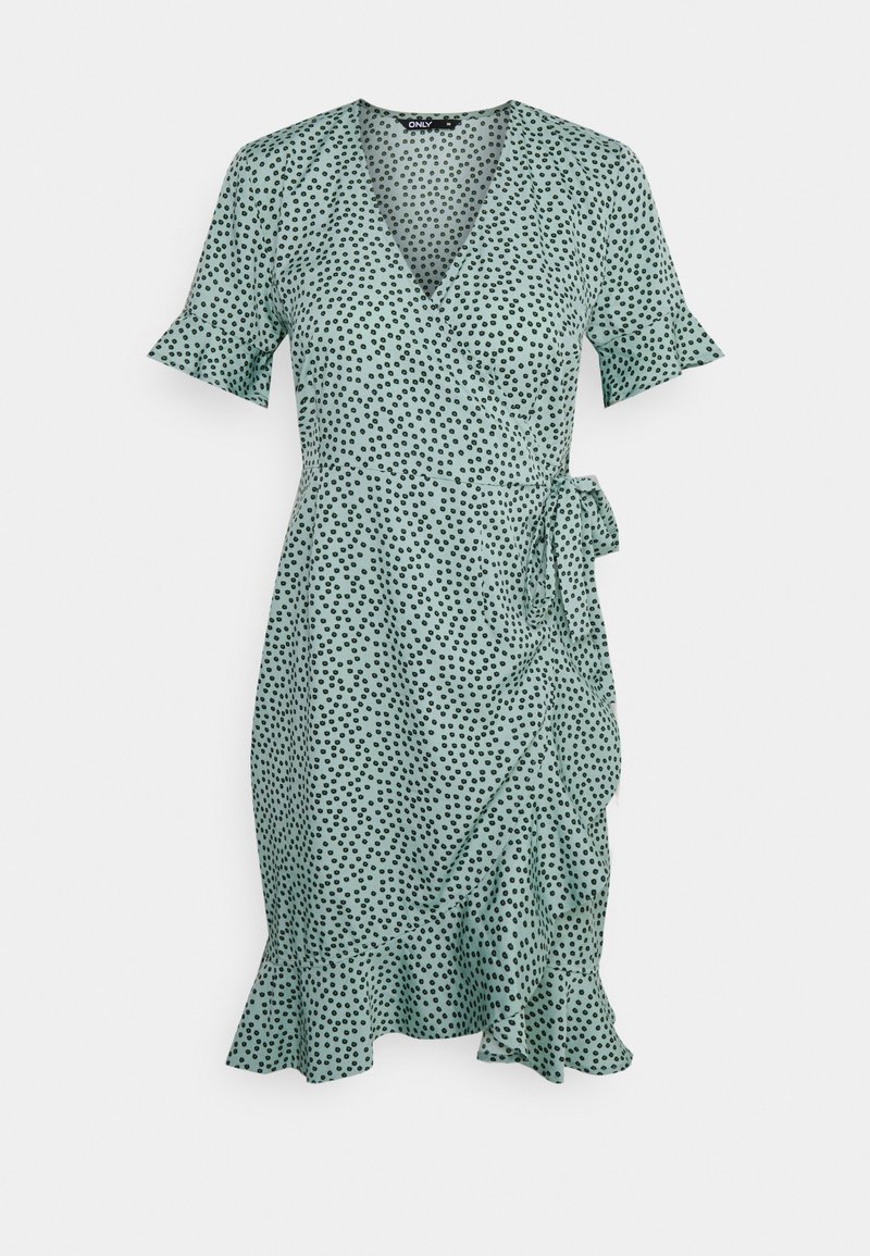 ONLY Petite ONLOLIVIA WRAP DRESS - Vestido de dia - chinois green