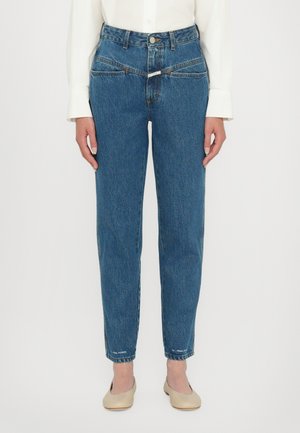PEDAL PUSHER - Blugi loose fit - mid blue