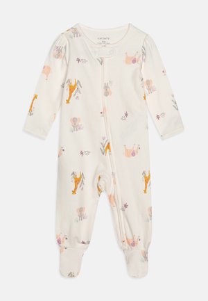 ANIMAL PRINT FOOTED - Grenouillère - ivy ivory