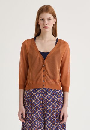 Strickjacke - orange